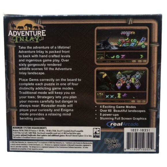 Adventure Inlay PC New XP 4 Game Modes Over 60 Wildlife Scenes Stunning Graphics - Picture 3 of 3